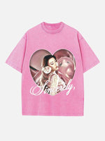 Kali Uchis Print Round Neck T-shirt