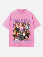 Shakira Print Round Neck T-shirt