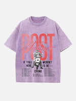 Post Malone Print Round Neck T-shirt