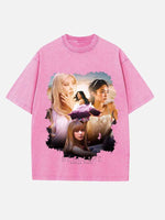 BLACKPINK Print Round Neck T-shirt