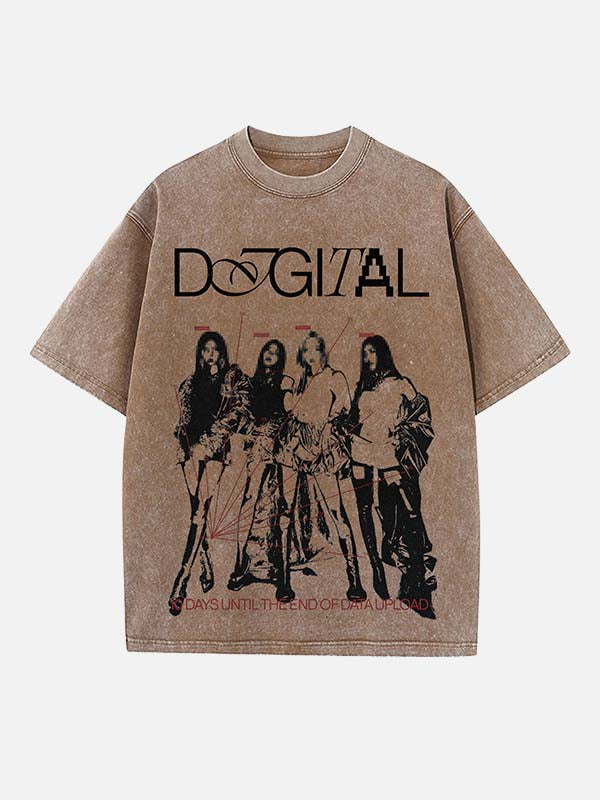 Aespa Print Round Neck T-shirt