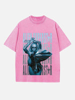 Beyoncé Print Round Neck T-shirt