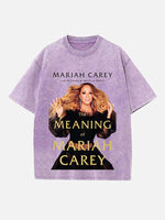 Mariah Carey Print Round Neck T-shirt