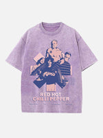Red Hot Chili Peppers Print Round Neck T-shirt