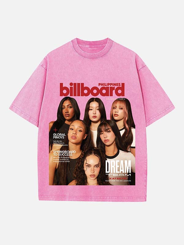 KATSEYE Print Round Neck T-shirt