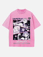 HUNTR/X Print Round Neck T-shirt