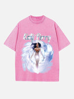 Katy Perry Print Round Neck T-shirt