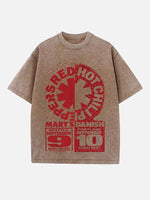 Red Hot Chili Peppers Print Round Neck T-shirt
