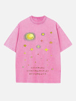 Coldplay Print Round Neck T-shirt