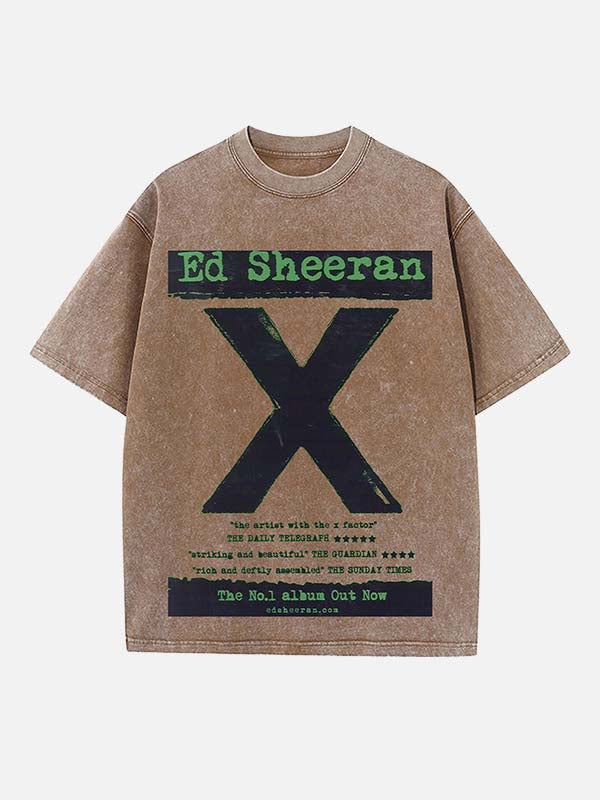 Ed Sheeran Print Round Neck T-shirt