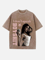 Madison Beer Print Round Neck T-shirt