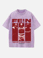 Travis Scott Print Round Neck T-shirt