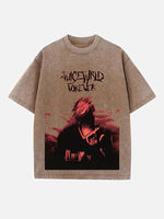 Juice WRLD Print Round Neck T-shirt