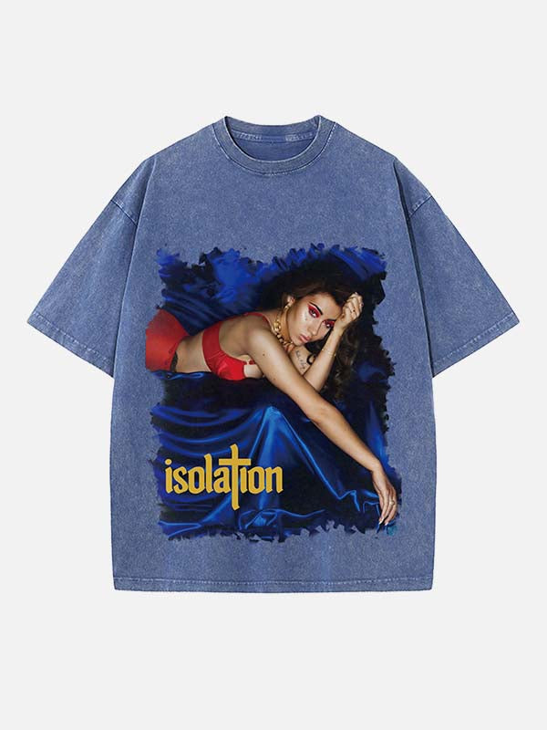 Kali Uchis Print Round Neck T-shirt
