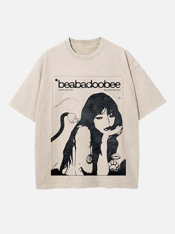 Beabadoobee Print Round Neck T-shirt