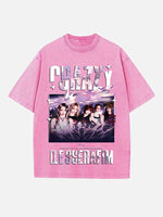 LE SSERAFIM Print Round Neck T-shirt