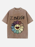 J Balvin Print Round Neck T-shirt