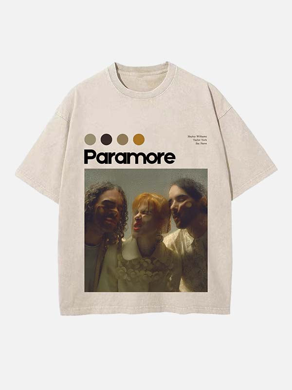 Paramore Print Round Neck T-shirt