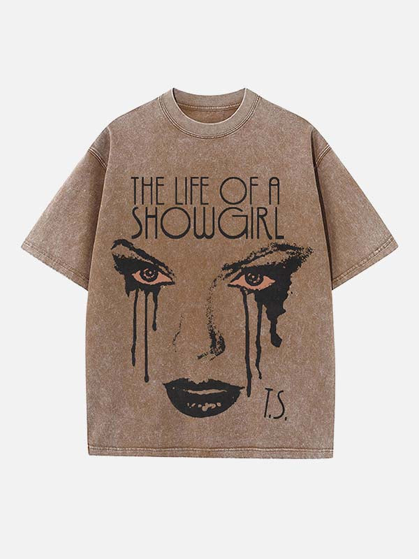 Taylor Swift Print Round Neck T-shirt