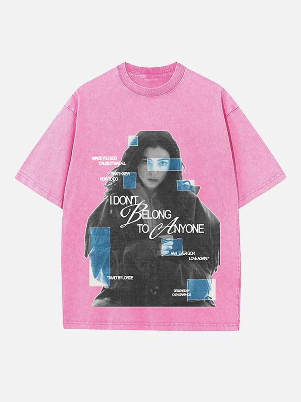 Lorde Print Round Neck T-shirt