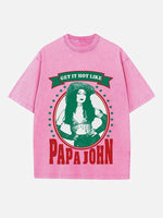 Chappell Roan Print Round Neck T-shirt