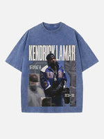 Kendrick Lamar Print Round Neck T-shirt