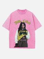 Billie Eilish Print Round Neck T-shirt