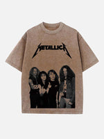 Metallica Print Round Neck T-shirt