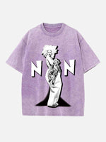 Rihanna Print Round Neck T-shirt