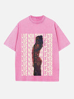 Tate McRae Print Round Neck T-shirt