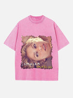 Shakira Print Round Neck T-shirt