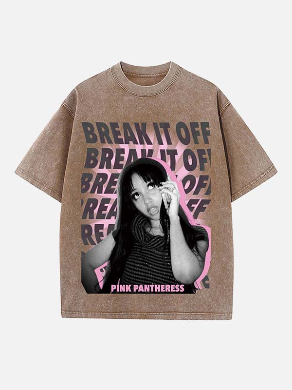 PinkPantheress Print Round Neck T-shirt