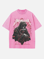 Metallica Print Round Neck T-shirt