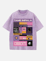Tame Impala Print Round Neck T-shirt