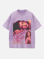 Chappell Roan Print Round Neck T-shirt