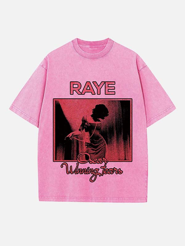 Raye Print Round Neck T-shirt