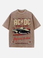 AC/DC Print Round Neck T-shirt