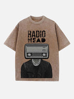 Radiohead Print Round Neck T-shirt