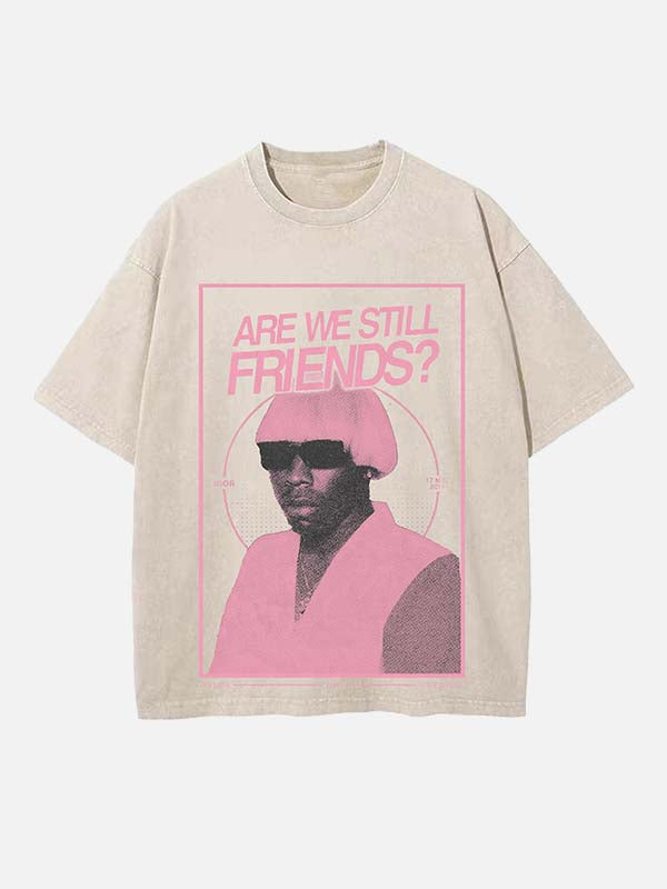Tyler, The Creator Print Round Neck T-shirt