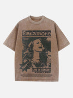 Paramore Print Round Neck T-shirt