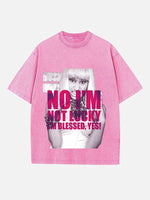 Nicki Minaj Print Round Neck T-shirt