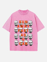 Kanye West Print Round Neck T-shirt