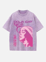 Doja Cat Print Round Neck T-shirt