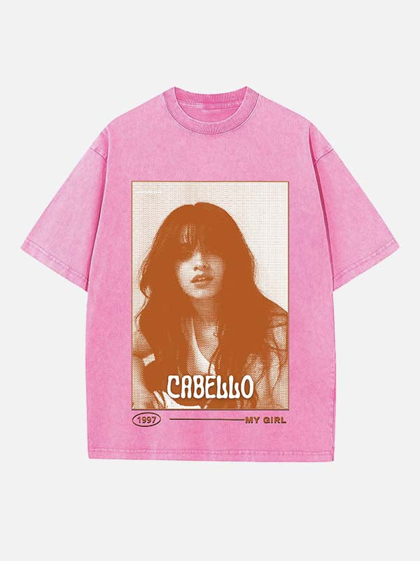 Camila Cabello Print Round Neck T-shirt