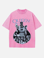 Queen Print Round Neck T-shirt