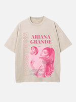 Ariana Grande Print Round Neck T-shirt