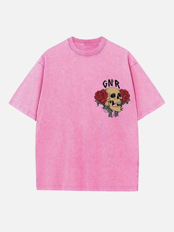 GUNS N' ROSES Print Round Neck T-shirt