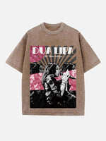 Dua Lipa Print Round Neck T-shirt