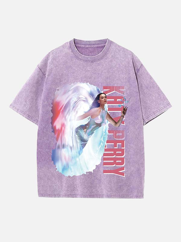 Katy Perry Print Round Neck T-shirt