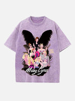Miley Cyrus Print Round Neck T-shirt